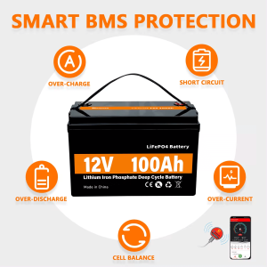 LiFePO4 சோலார் எனர்ஜி ஸ்டோரேஜ் பவர் பேட்டரி 12V 100Ah