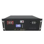 6000 சைக்கிள்கள் 48V 100Ah 5Kwh RS48 LiFePo4 சோலார் பேட்டரியுடன் 5U கேபினட்