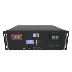 6000 Cycles 48V 100Ah 5Kwh RS48 LiFePo4 Solar Battery with 5U Cabinet