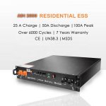 ஆன் / ஆஃப் கட்டம் 48v 10kW ஆற்றல் சேமிப்பு சூரிய குடும்பம் ஆயுட்காலம் 4 48v 50Ah 100Ah 200Ah லித்தியம் பேட்டரி பேக்